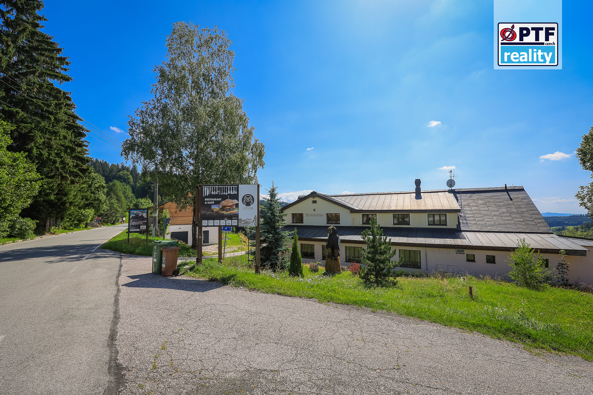Zimní pohled na penzion